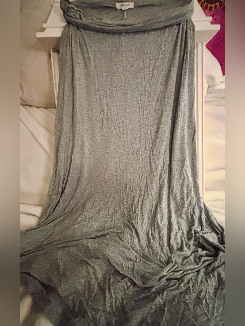 Love Culture Light Gray Maxi Skirt
